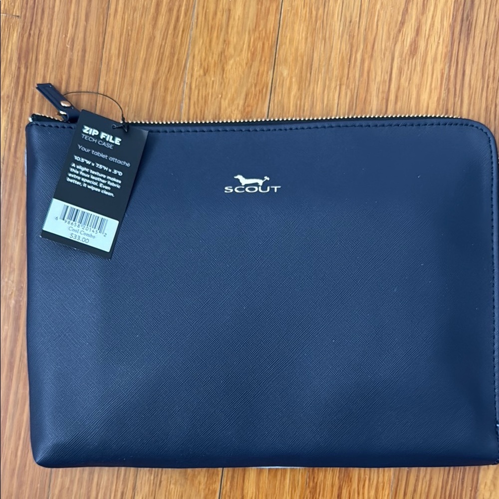 Scout Navy Zip File Bag
